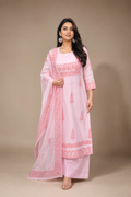 Blush Pink Embroidered Kurta Set