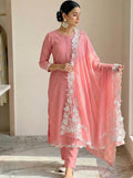 Blush Pink Lace Elegance Suit Set